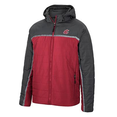 Washington State Cougars Colosseum Club Champion Full Zip Quilted Jacket