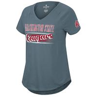 Washington State Cougars Colosseum Women's Stylishly V-Neck Tee