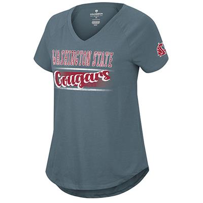 Washington State Cougars Colosseum Women's Stylishly V-Neck Tee