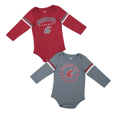 Washington State Cougars Colosseum Infant Boys Advertisement Onesie - 2 pack