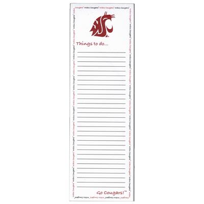 Washington State Cougars Magnetic To Do List Pad