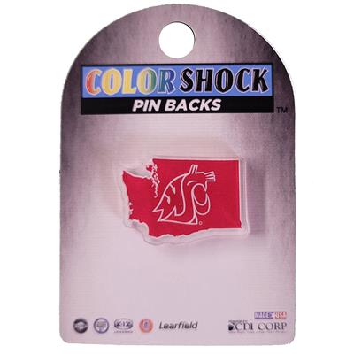 Washington State Cougars Acrylic Fan Pin - State L