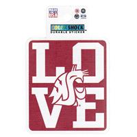 Washington State Cougars Durable Vinyl Sticker - L
