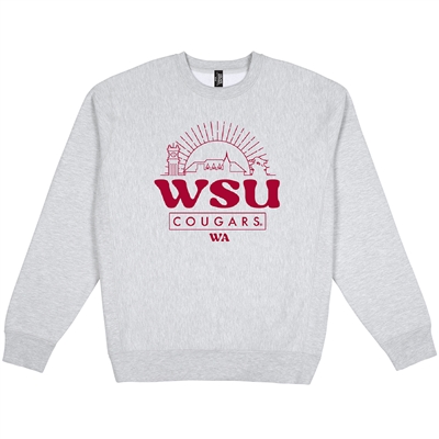 Washington State Cougars Premium Old School Crewne