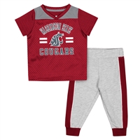 Washington State Cougars Infant Boys Ka-Boot-It Football Shirt and Pant Set