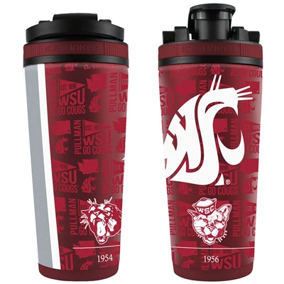 Washington State Cougars College Vault 26oz 4D Stainless Steel Ice Shaker
