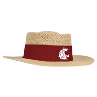Washington State Cougars Ahead Gambler Straw Hat