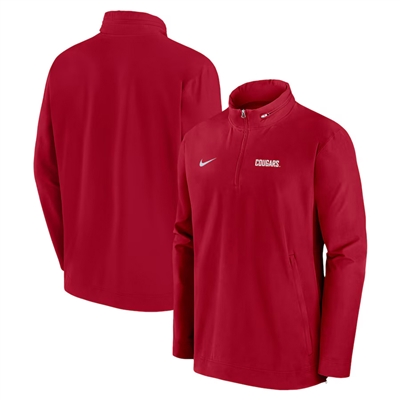 Nike Washington State Cougars 1/4 Zip Coaches Jack