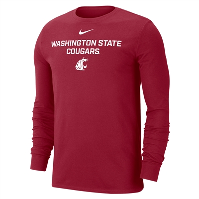 Nike Washington State Cougars Dri-Fit Long Sleeve