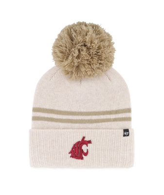 Washington State Cougars 47 Brand Latte Cuff Knit