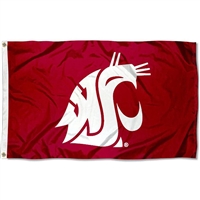 Washington State Cougars 2' x 3' Flag - Crimson