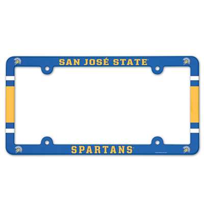 San Jose State Spartans Plastic License Plate Frame