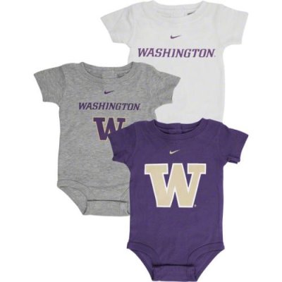 Washington Huskies Nike Infant 3-pack Creeper Set