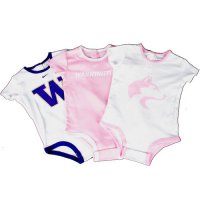 Washington Huskies Nike Infant Girls 3-pack Creeper Set