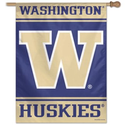 Washington Huskies Banner/vertical Flag 27 X 37 Inch - W Logo