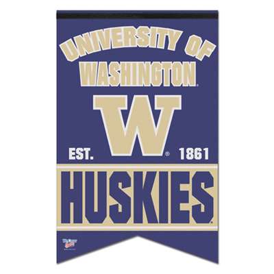 Washington Huskies Premium Felt Banner - 17" X 26"