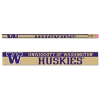 Washington Huskies Pencil - 6-pack
