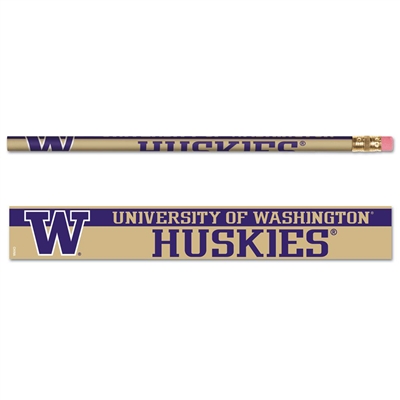 Washington Huskies Pencil - 6-pack