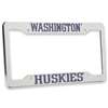Washington Huskies Chrome Plastic License Plate Frame