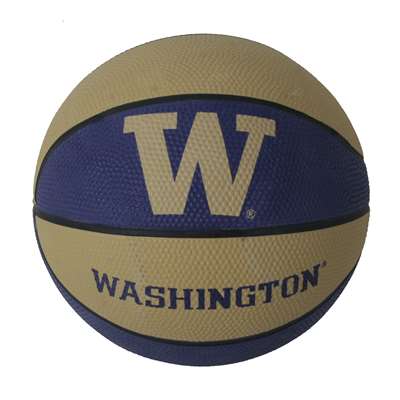 Washington Huskies Mini Rubber Basketball