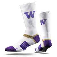 Washington Huskies Strideline Strapped Fit 2.0 Socks - White