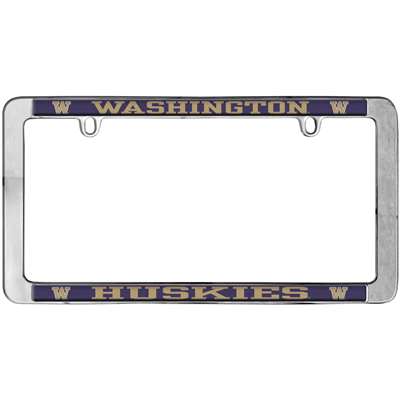 Washington Huskies Thin Metal License Plate Frame