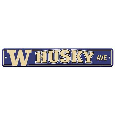 Washington Huskies Plastic Street Sign