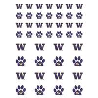 Washington Huskies Small Sticker Sheet - 2 Sheets
