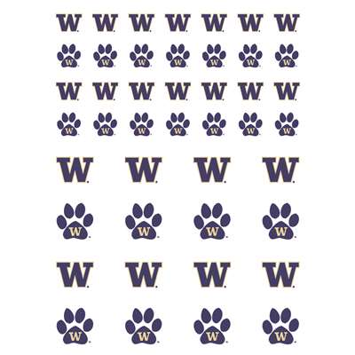 Washington Huskies Small Sticker Sheet - 2 Sheets