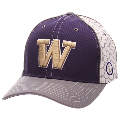 Washington Huskies Zephyr Honeycomb Hat - Adjustable