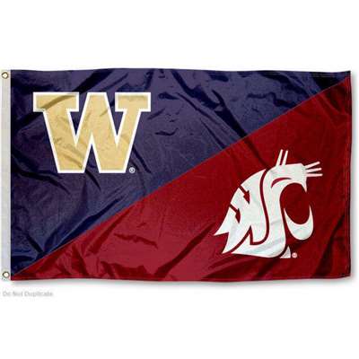 Washington Huskies 3' x 5' Flag - House Divided