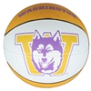 Washington Huskies Mini Rubber Basketball - Retro Design
