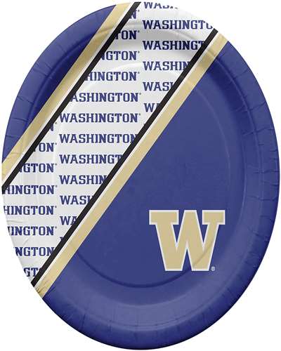 Washington Huskies Disposable Paper Plates - 20 Pack