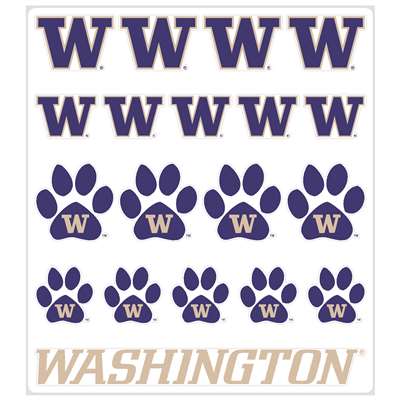Washington Huskies Multi-Purpose Vinyl Sticker Sheet