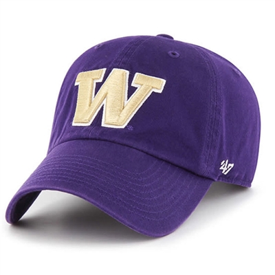 Washington Huskies 47 Brand Clean Up Adjustable Ha