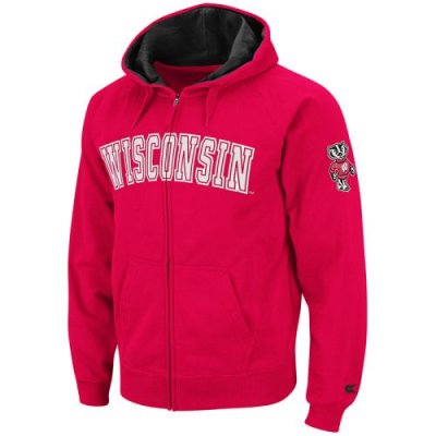 Wisconsin Badgers Full Zip Automatic Hooded Sweatshirt