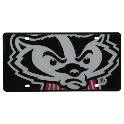 Wisconsin Badgers Full Color Mega Inlay License Plate