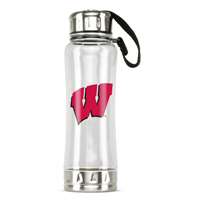 Wisconsin Badgers Clip-On Water Bottle - 16 oz