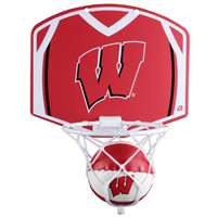 Wisconsin Badgers Mini Basketball And Hoop Set