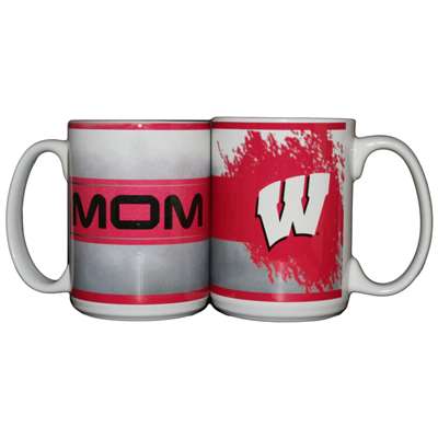 Wisconsin Badgers 15oz Ceramic Mug - Mom