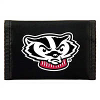 Wisconsin Badgers Nylon Tri-Fold Wallet