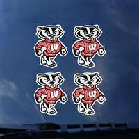 Wisconsin Badgers Transfer Decals - Set of 4