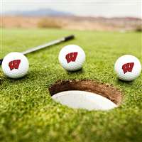 Wisconsin Badgers Golf Balls - Set of 3