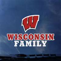 Wisconsin Badgers Transfer Decal - Family