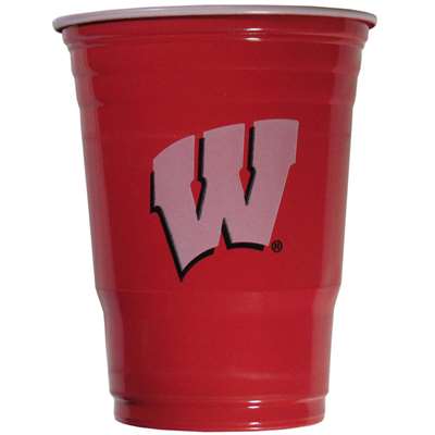 Wisconsin Badgers Plastic Game Day Cup - 18 Count