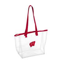 Wisconsin Badgers Clear Stadium Tote Bag
