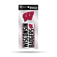 Wisconsin Badgers Double Up Die Cut Decal Set