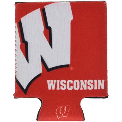 Wisconsin Badgers Oversized Logo Flat Coozie