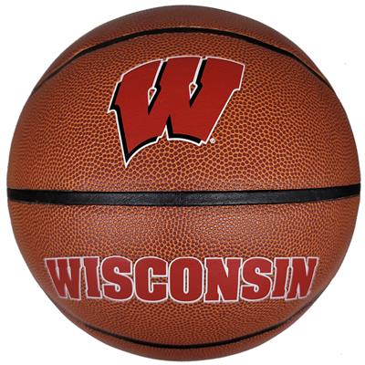 Wisconsin Badgers Mens Composite Leather Indoor/Outdoor Basketball