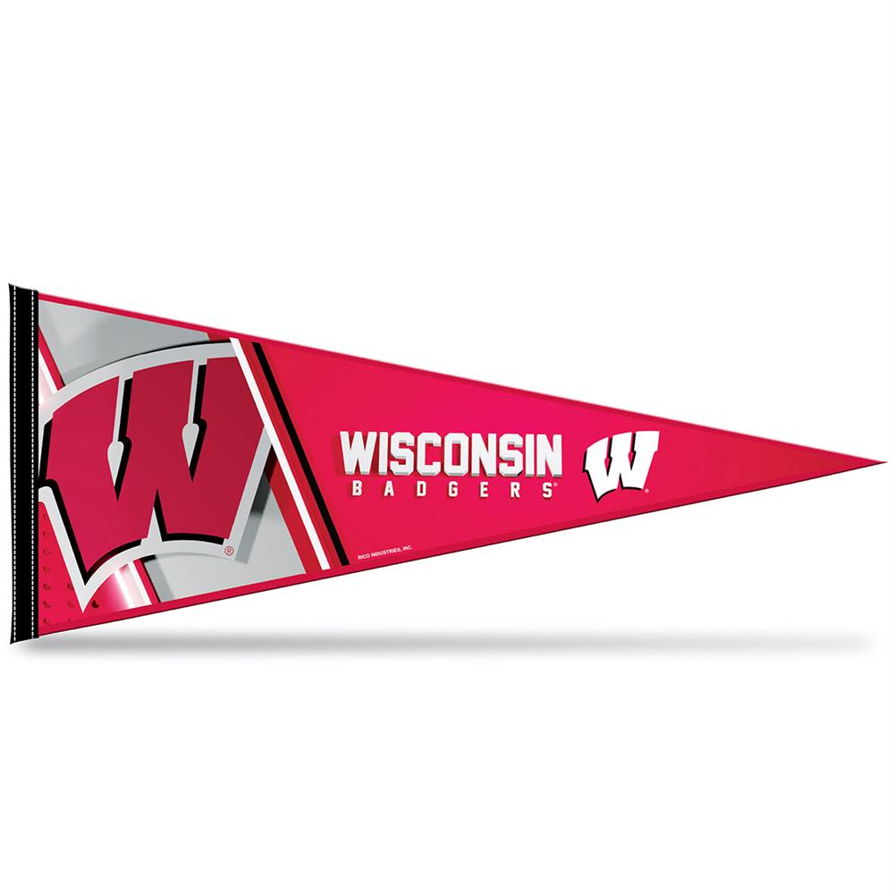 Wisconsin Badgers 12 x 30 Premium Felt Pennant 